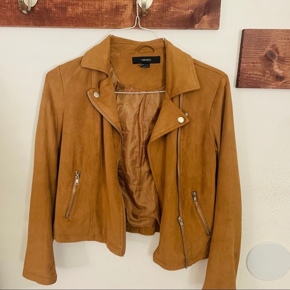 🇺🇸 Tan moto jacket - Picture 1 of 6